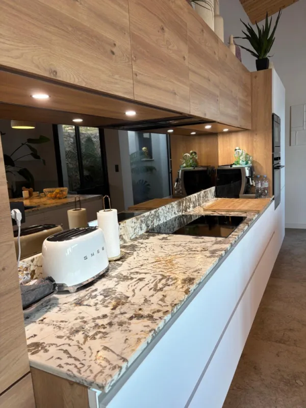 Crédence miroir bronze sur mesure à tourrette sur loup