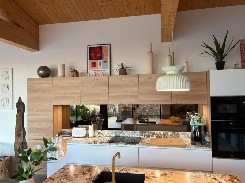 Crédence miroir bronze sur mesure à tourrette sur loup