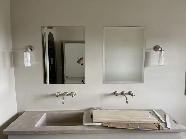 Pose miroir biseauté , Vence, Miroiterie des 3 Baous