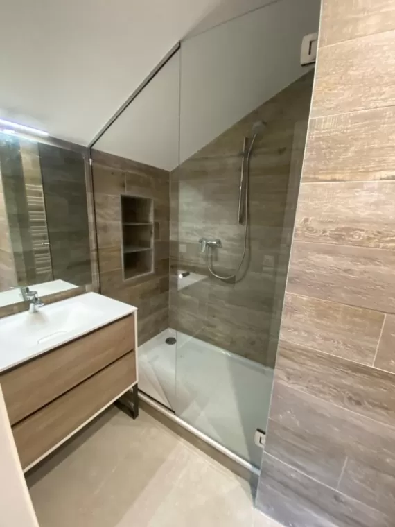 PAROI DE DOUCHE FIXE VERRE SECURIT A VENCE , Vence, Miroiterie des 3 Baous