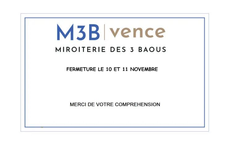FERMETURE LE 10 ET 11 NOVEMBRE 2025