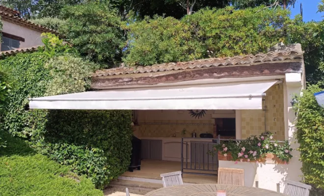 Installation de store toile, toile sur mesure 